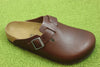 Birkenstock Unisex Boston Grip Clog - Roast Leather Side Angle View