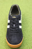 Men's Harrier Sneaker - Black/Off White/Khaki Suede/Leather Top View