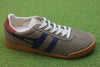 Men's Elan Sneaker - Tobacco/Navy Suede/Leather Side Angle View