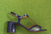Women's Ryona Sandal - Navy Patent Side View