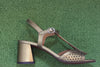 Women's Rysona Sandal - Bronce Metallic Leather Side Angle
