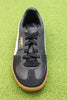 Women's Palermo Sneaker - Black/White leather Top View