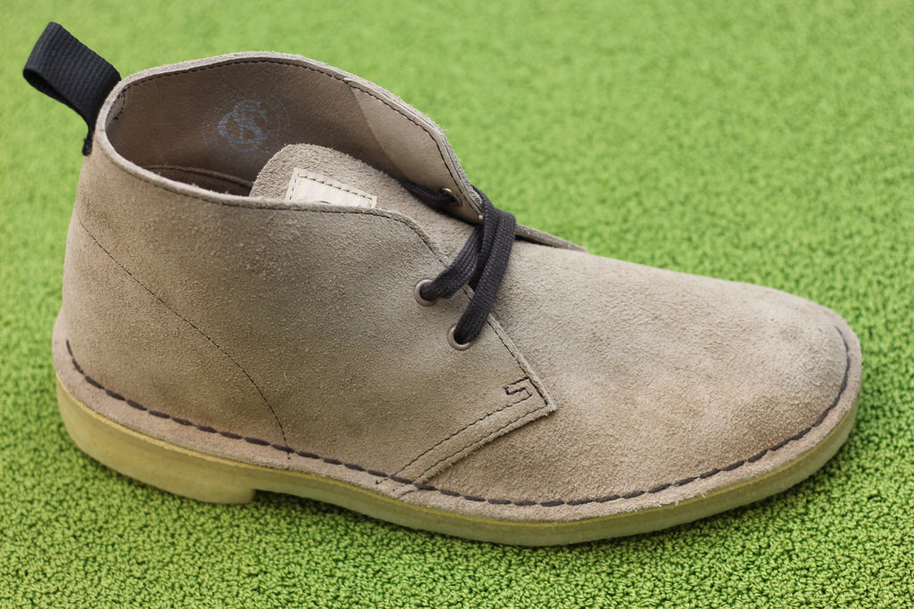 Men's Desert Boot - Wolf Suede Side Angle View