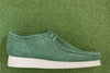 Men's Wallabee - Green Suede Side view