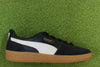Women's Palermo Sneaker - Black/White leather 
Side  View
