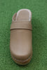 Maguba Women's Berkeley Clog - Light Tan Leather Top View