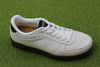 Womens Bjork Sneaker - Blanc de Blanc/Black Leather Side Angle View