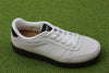 Womens Bjork Sneaker - Blanc de Blanc/Black Leather Side Angle View