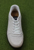 Womens Bjork Sneaker - Blanc de Blanc/Black Leather Top View