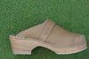 Maguba Women's Berkeley Clog - Light Tan Leather Side View