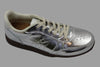 Womens Bjork Sneaker - Silver Metallic Leather Side Angle View