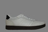 Womens Bjork Sneaker - Blanc de Blanc/Black Leather Side View
