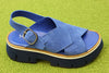 Women's 21298 Sandal - Savoy Blue Suede Side Angle View