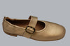 Womens 21743 Mary Jane -Gold Leather Side Angle View