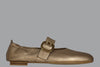Womens 21743 Mary Jane -Gold Leather Side View