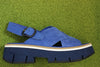 Women's 21298 Sandal - Savoy Blue Suede Side View