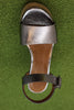 Women's Riviera Sandal - Acero Metallic Leather Top View