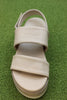 Women's Dude Wedge - Latte Leather
Top View