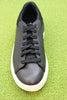 Men's CourtLite2 Run Sneaker - Black Leather Top View