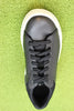 Men's CourtLite2 Run Sneaker - Black Leather Top View