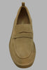 Men's Martock Penny Loafer - Dk Sand Suede Top View