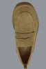 Men's Martock Penny Loafer - Dk Sand Suede Top View