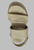 Women's Dude Wedge - Latte Leather
Top View