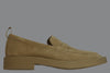 Men's Martock Penny Loafer - Dk Sand Suede Side View