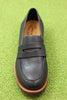 Kork Ease Women's Carlisle Loafer - Black Leather Top View