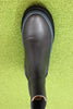 Coclico Women's France Boot - Black/Teal Leather Top View