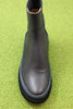 Coclico Women's France Boot - Black/Teal Leather Top View