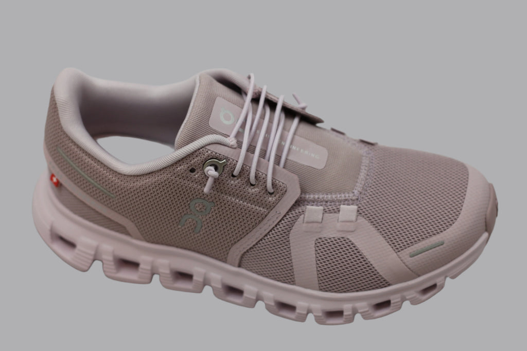 Womens Cloud6 Sneaker - Mauve/Orchid Synthetic Side Angle View