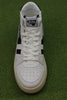Men's All Court Hi Sneaker - White/Black Leather Top View