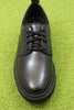 Women's Orianna Up Oxford - Black Leather Top View