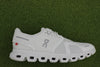 Womens Cloud6 Sneaker - White/White Synthetic Side View