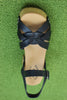 Kork Ease Women's Ester Sandal - Black Leather Top View