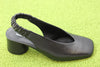Women's Cala63 Slingback Pump - Black Leather Side Angle View