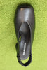 Women's Cala63 Slingback Pump - Black Leather Top View