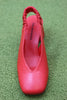 Women's Cala63 Slingback Pump - Red Leather Top View
