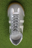 Women's Torpedo Glimmer - Silver/Off White Leather Top View