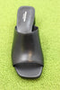 Womens Piper Sandal - Black Leather Top View