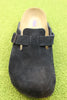 Men's Boston Clog - Black Suede Top View