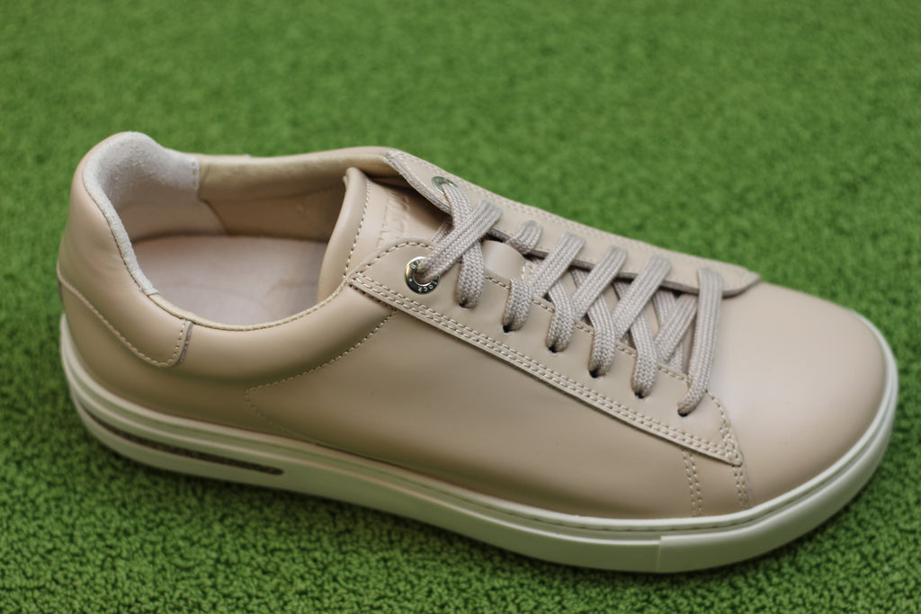 Women's Bend Sneaker - Beige Patent Side Angle View