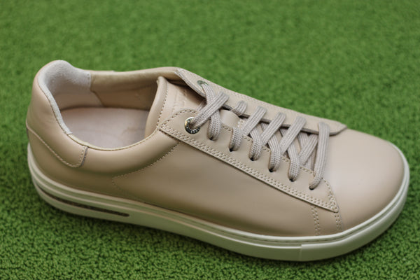 Women's Bend Sneaker - Beige Patent Side Angle View