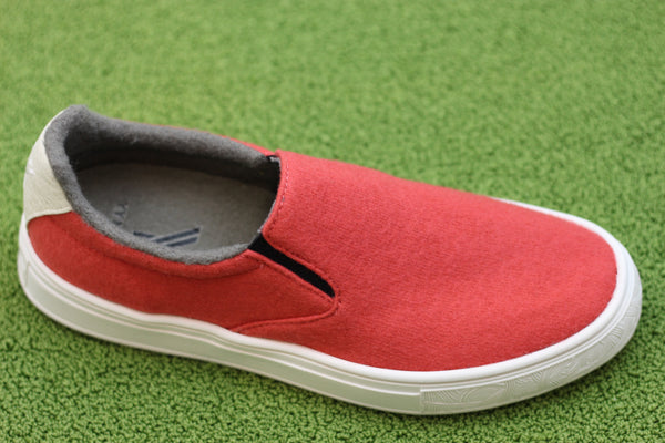 Women's Nimbo Merino - Red Wool Side Angle View