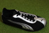 Unisex H Street OG Sneaker - Black/Silver Mesh/Leather Side Angle View