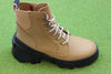 Women's Brex Lace Boot - Tawny Buff Leather Side Angle View