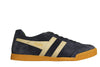 Men's Harrier Sneaker - Navy/Grey/Evergreen Suede/Leather Side View