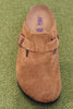 Women's Boston Clog - Mink Suede Top View