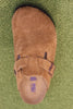 Women's Boston Clog - Mink Suede Top View